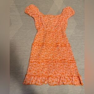 Pretty orange summer dress
